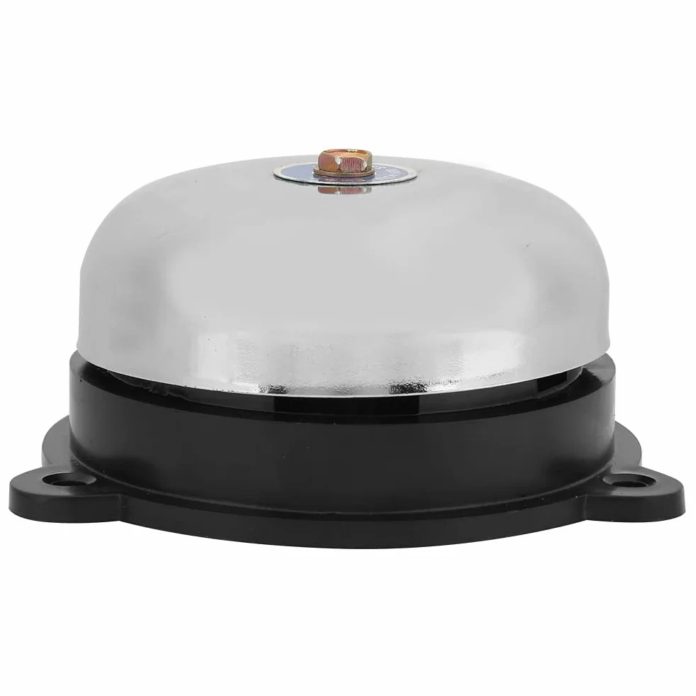 Timbre de señal, Campana de Anillo de Montaje en Pared de 4 Pulgadas Interior 220V para Escuela para fábrica