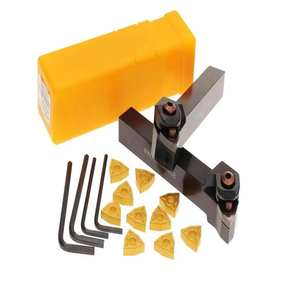 Wwlnr / L1616H / K08 Portaherramientas De Torneado De 16X100Mm Con 10 Piezas Wnmg080404 Insertos