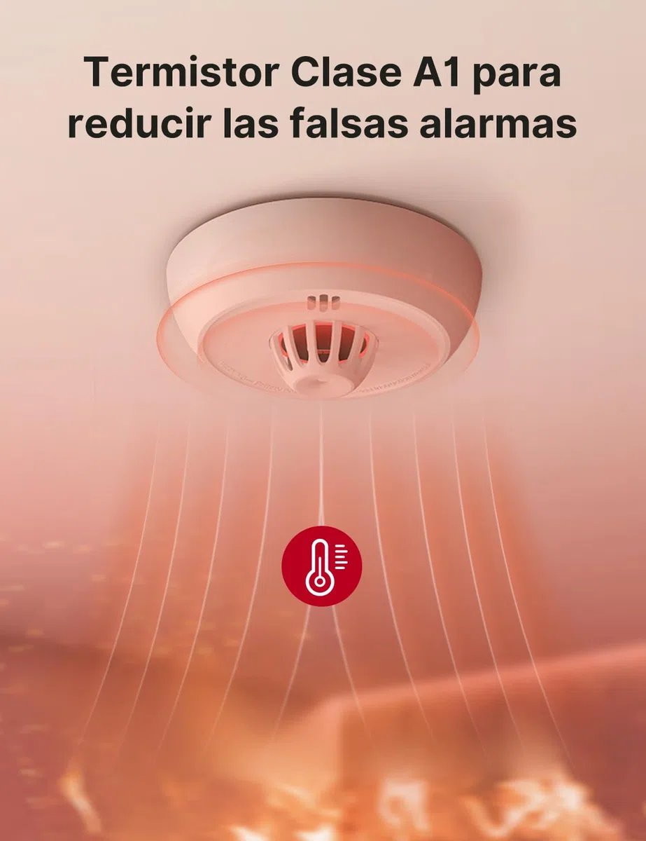 X-Sense Detector de Calor Independiente con batería sellada de 10 años y fácil instalación, Detector de Calor, no Compatible con estación Base, XH02, 1 Unidad