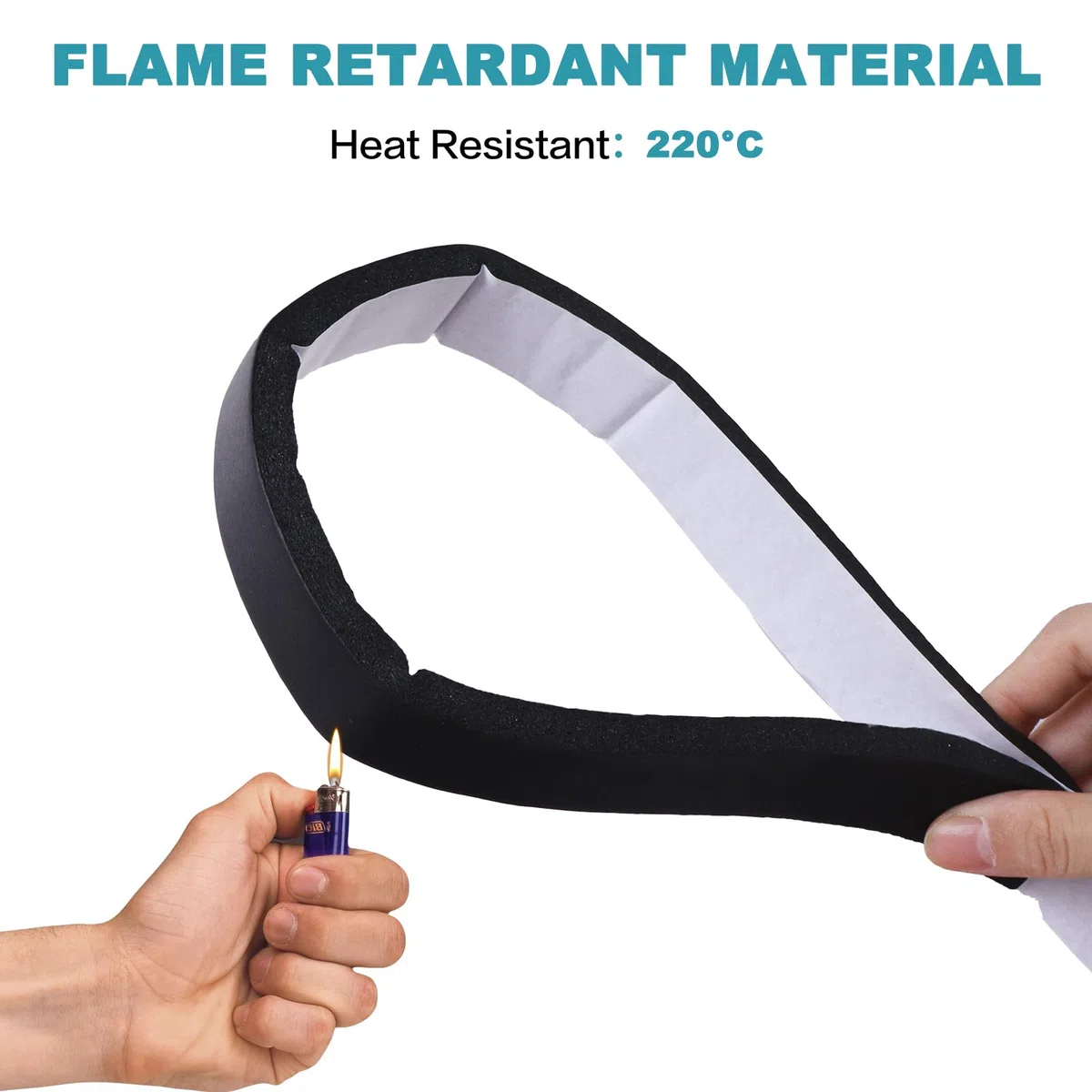 Cinta de espuma autoadhesiva,antivibraciones,aislamiento acústico,resistencia a los golpes,protección de muebles,juntas de espuma autoadhesiva para puertas y ventanas (25mmx20mmx5m)