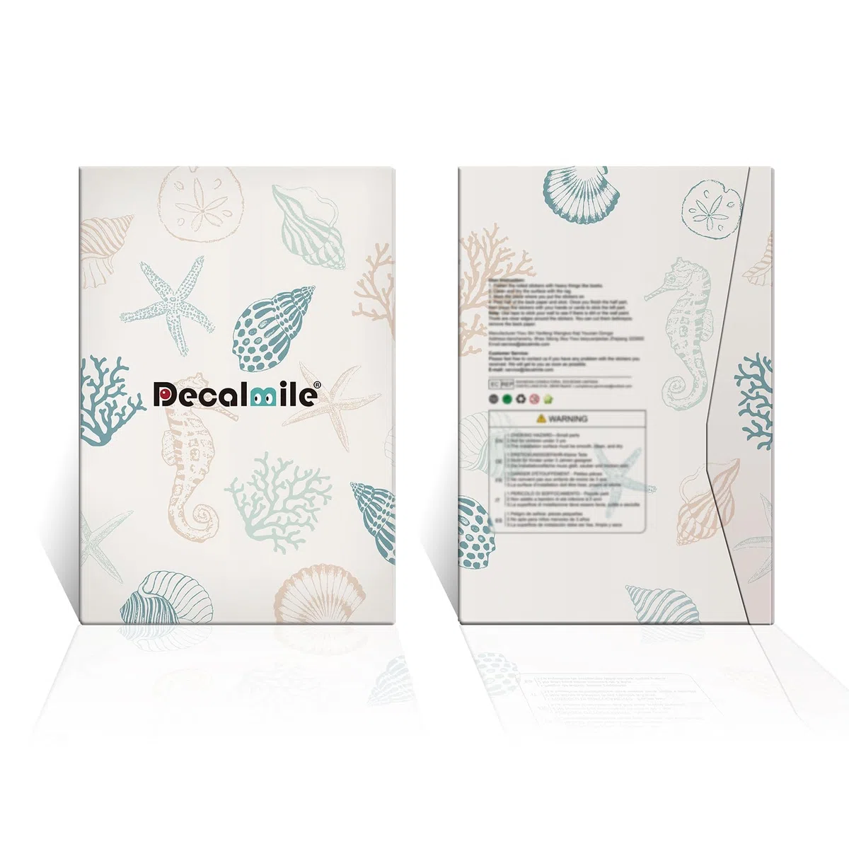 decalmile Pegatinas de Pared Bajo el Mar Tropical Peces Vinilos Decorativos Ballena Delfín Tortugas Algas Adhesivos Pared Habitación Infantiles Niños Bebés Guardería Baño