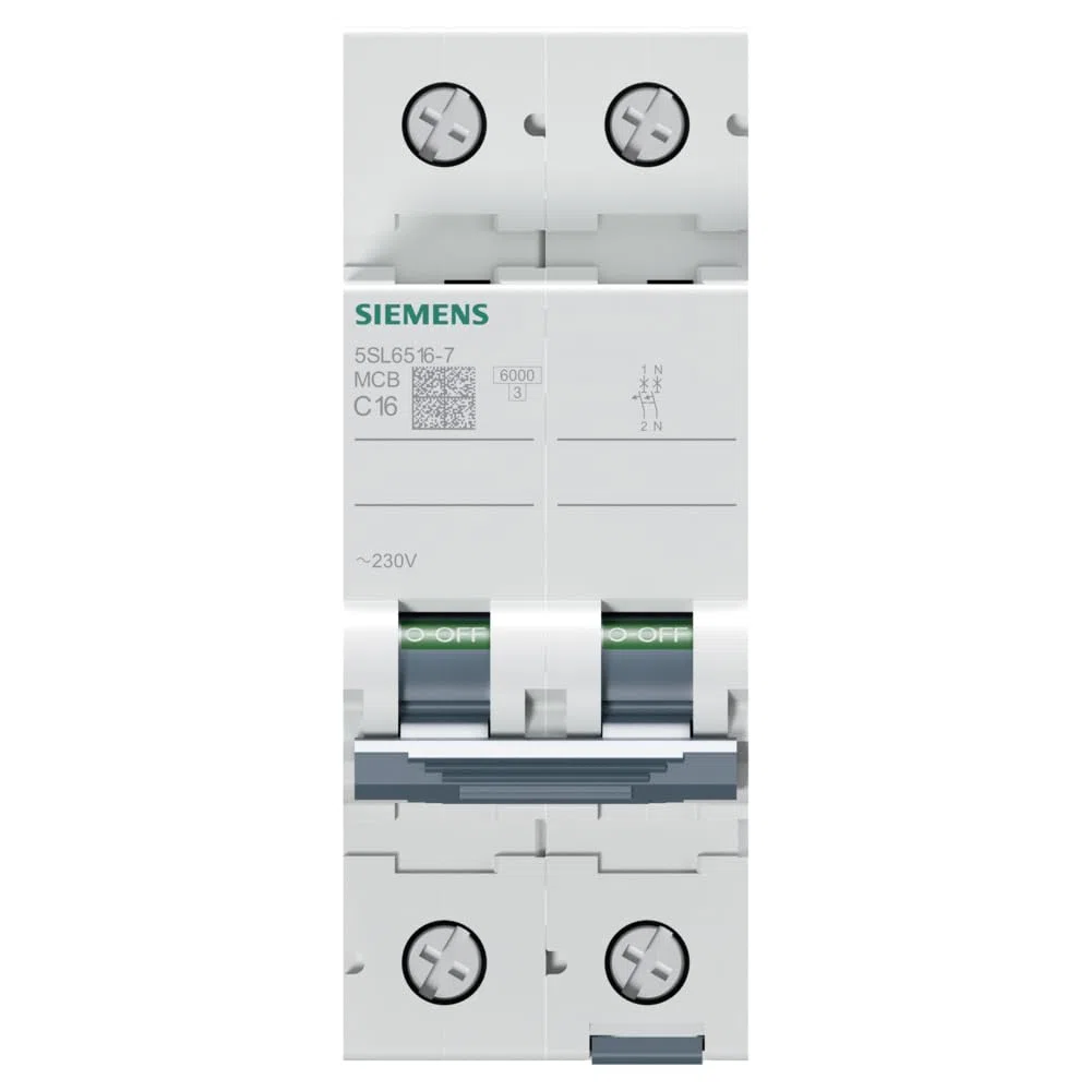 5SL65167 Interruptor automático magnetotérmico 1P+N 16A Curva C 6kA 230V