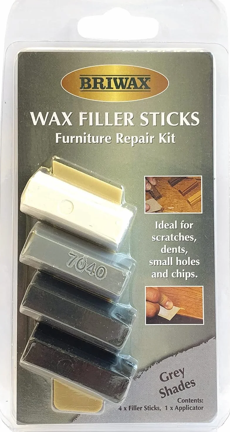 Briwax Varillas de relleno, color gris (4 barras de 40 ml)