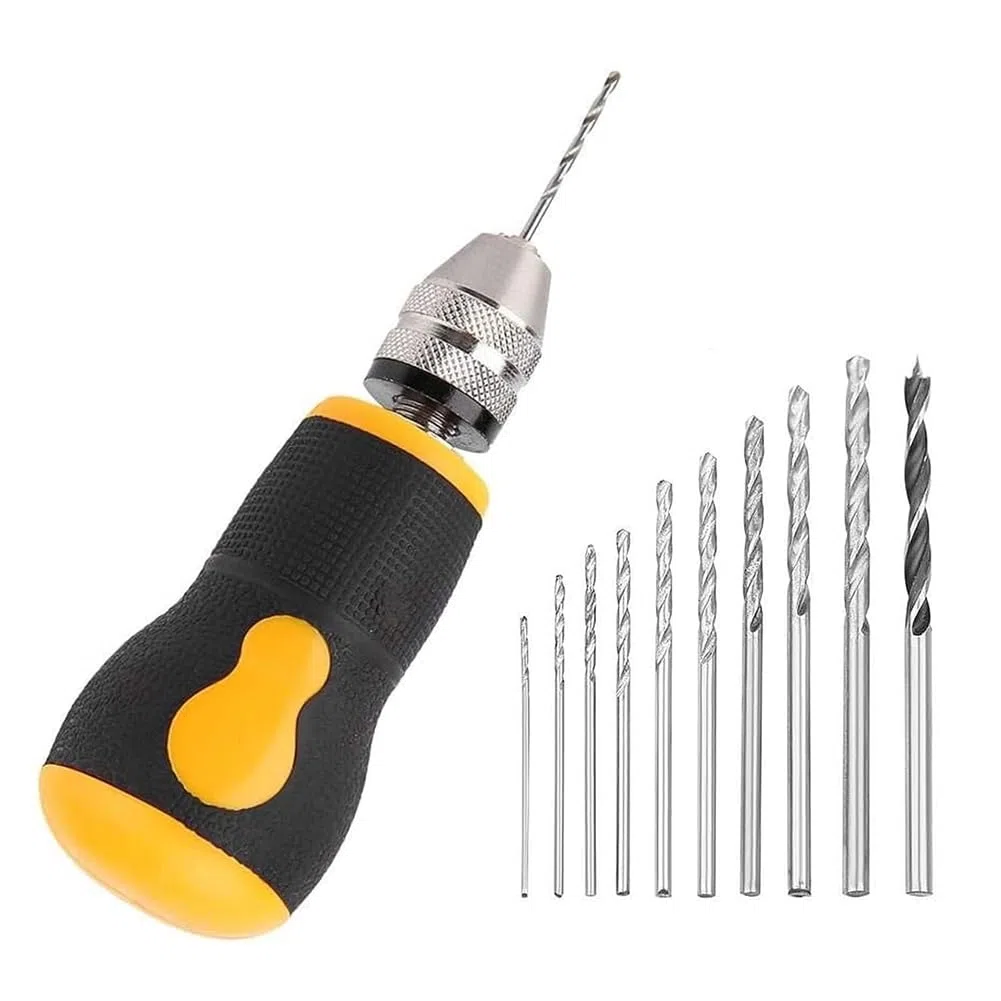 Taladro Manual Mini Taladro de Mano Conjunto De Herramientas Portátiles, Taladro De Mano Pequeño, Taladro De Mano Para Trabajo De Madera Modelo