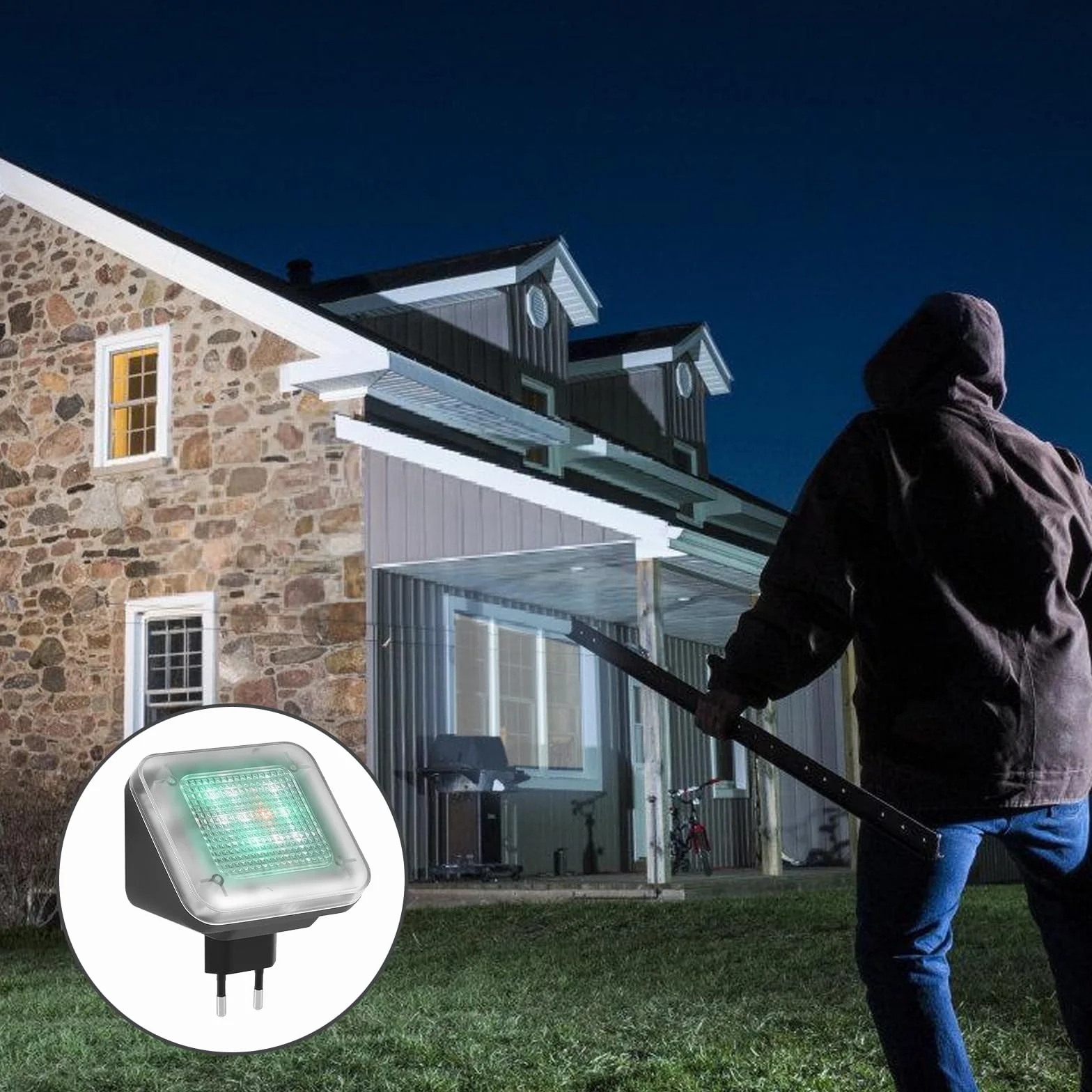Simulador de TV: simulador de televisión LED, tiempo de funcionamiento ajustable ON/4h/7h, TV falsa mediante simulación de luz para uso como protección antirrobo