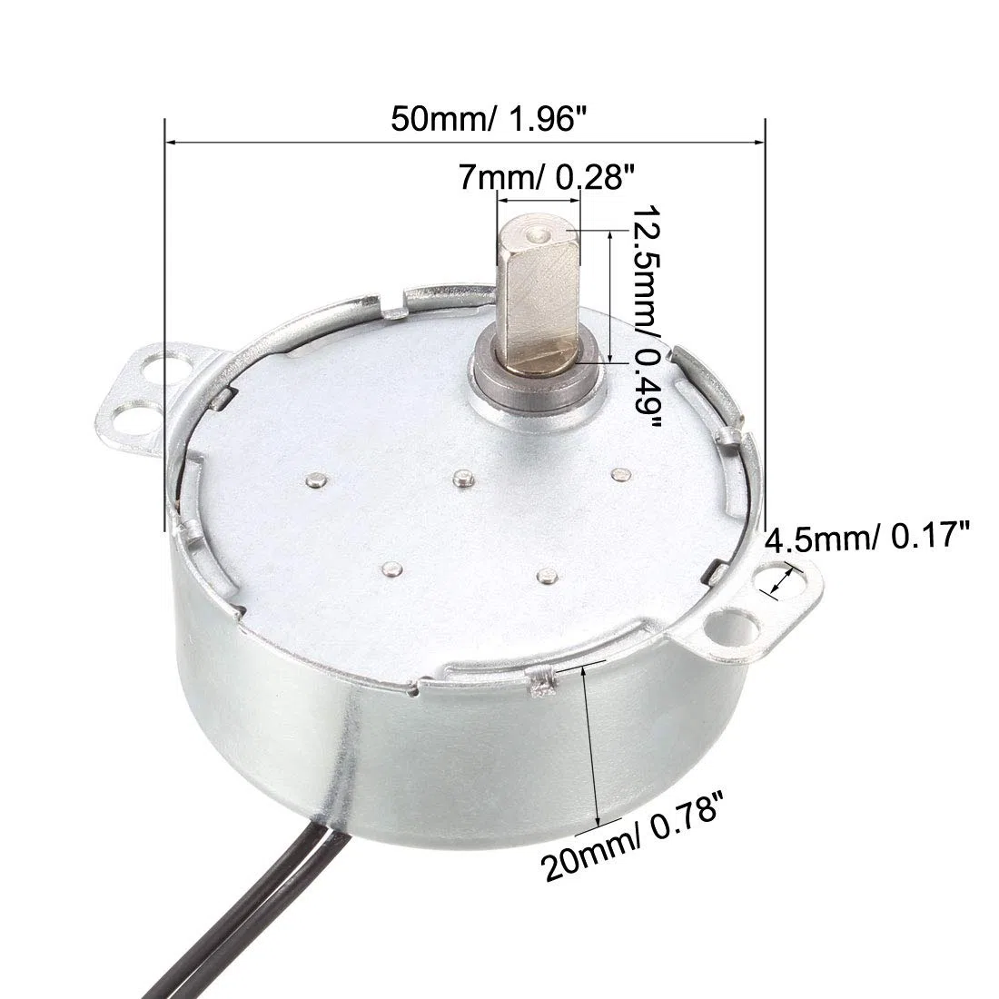 sourcing map Sincrónico Sincronizar Motor AC 220-240V 4W 5-6RPM/MIN 50-60Hz CCW/CW para Hecho Mano, Modelo o Guía Motor
