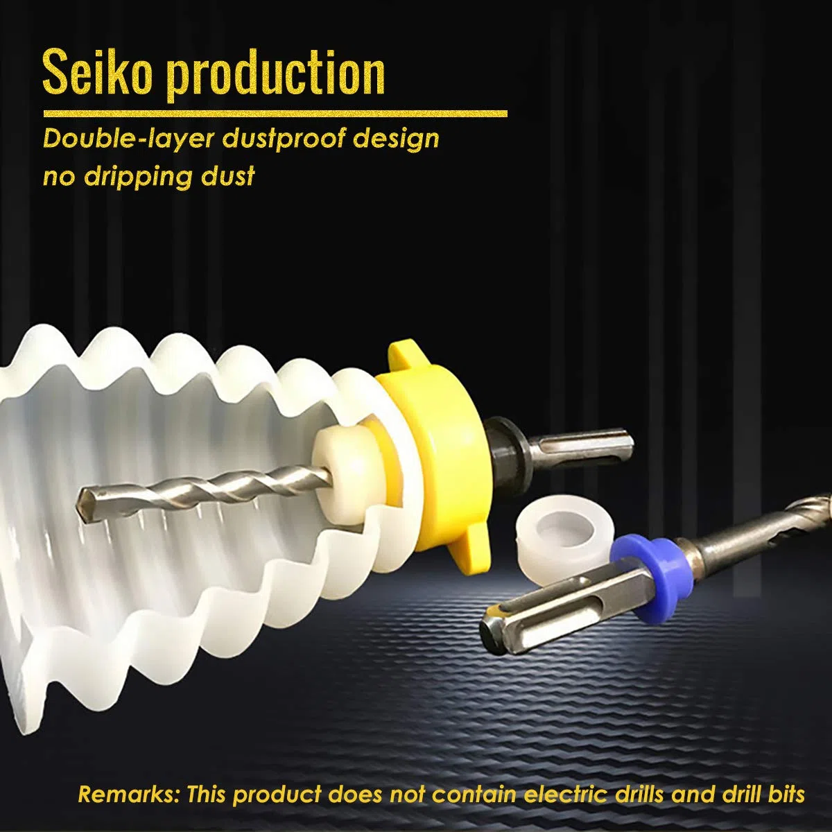 Recoge Polvo Taladro,Colector de Polvo de Taladro Electrico Caucho estirable Colector de Polvo para Taladro,Eléctrico Taladro Cubierta de Polvo para Taladras en Horizontal o Vertical