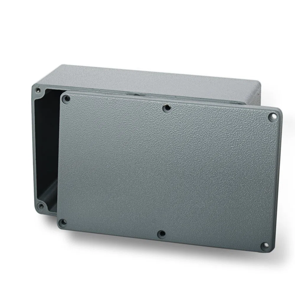 EDI-TRONIC carcasa caja recinto industrial vacío en aluminio 120x80x55mm FA2 IP66