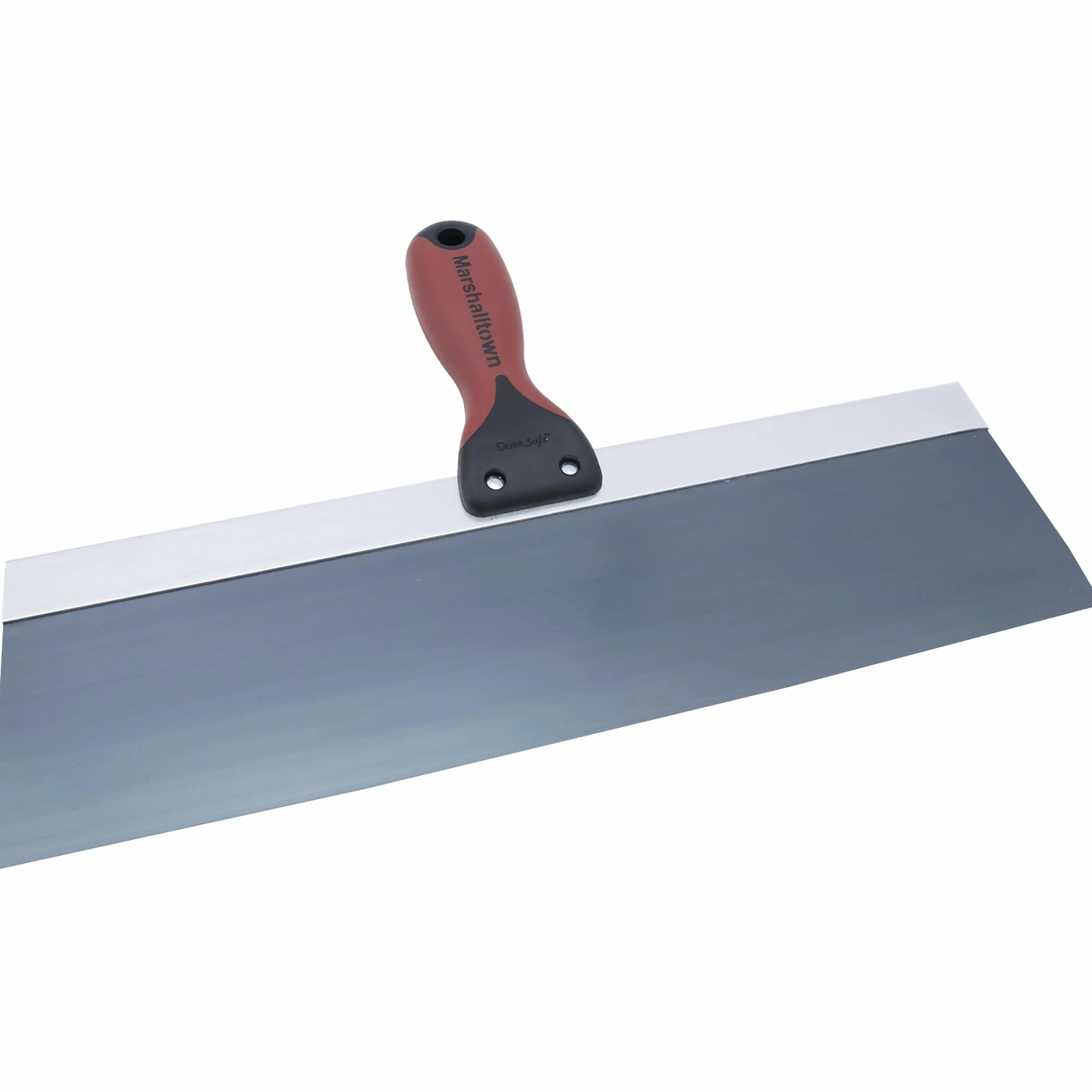 Espátula de superficie Marshalltown con mango Durasoft II de acero azul, tamaño: 356x76 mm, herramienta para yeseros y pintores.
