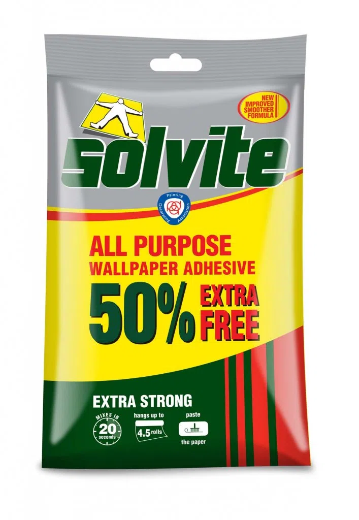 Solvite All Purpose - Pegamento para papel pintado (3 rollos, 50% gratis)