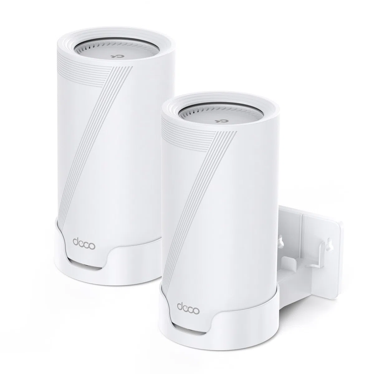 XLTTYWL Deco - Kit de montaje en pared WiFi 7, Deco BE65-5G/BE75/BE85/BE95/BE17000/BE22000/BE33000 Soporte de montaje en enrutador y gestión de cables para TP Decos 7 Tri-Band WiFi 7 Mesh System