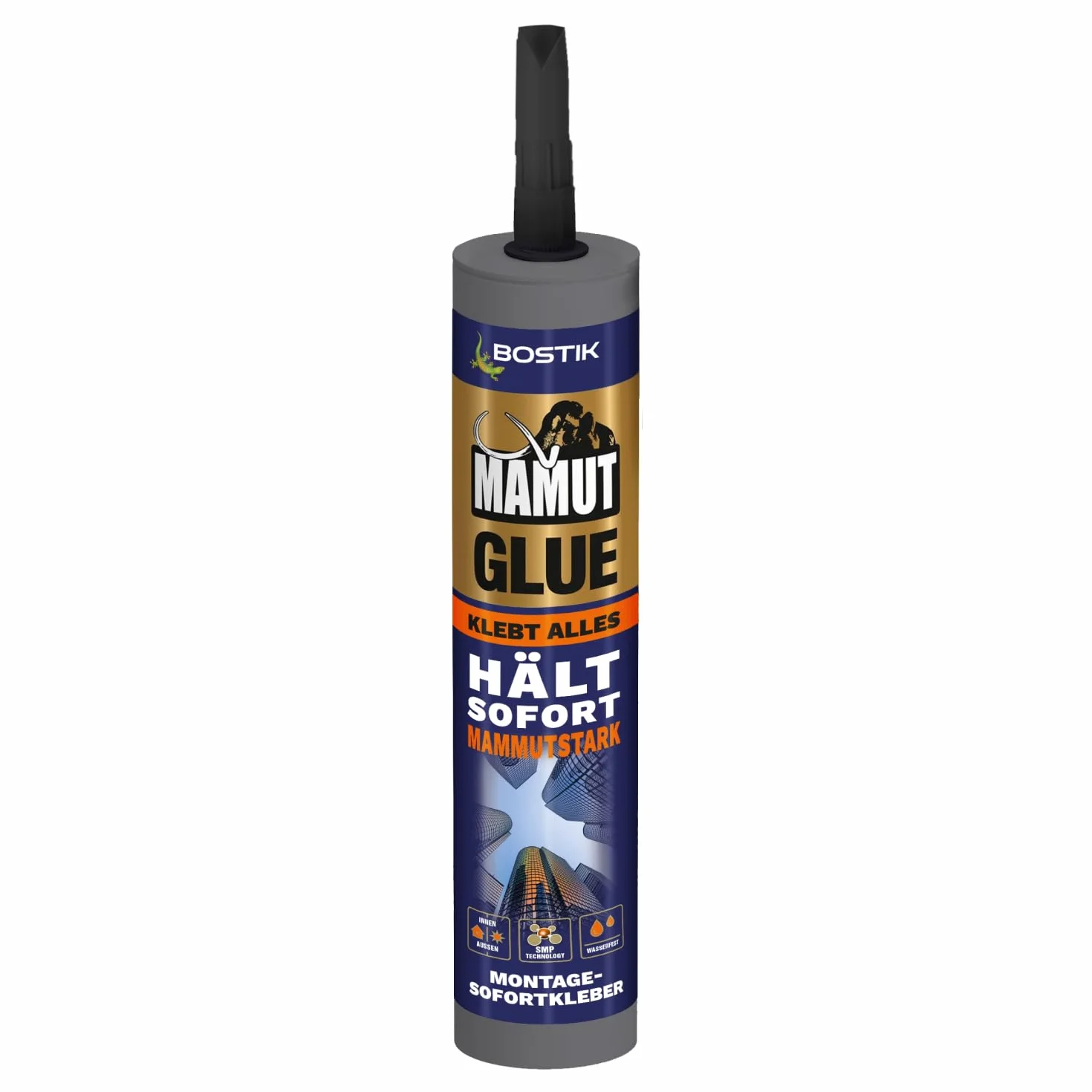 BOSTIK Pegamento universal híbrido de Mamut Glue, de montaje flexible en todos los materiales, para interior y exterior, así como bajo el agua y en condiciones climáticas extremas, 450 g