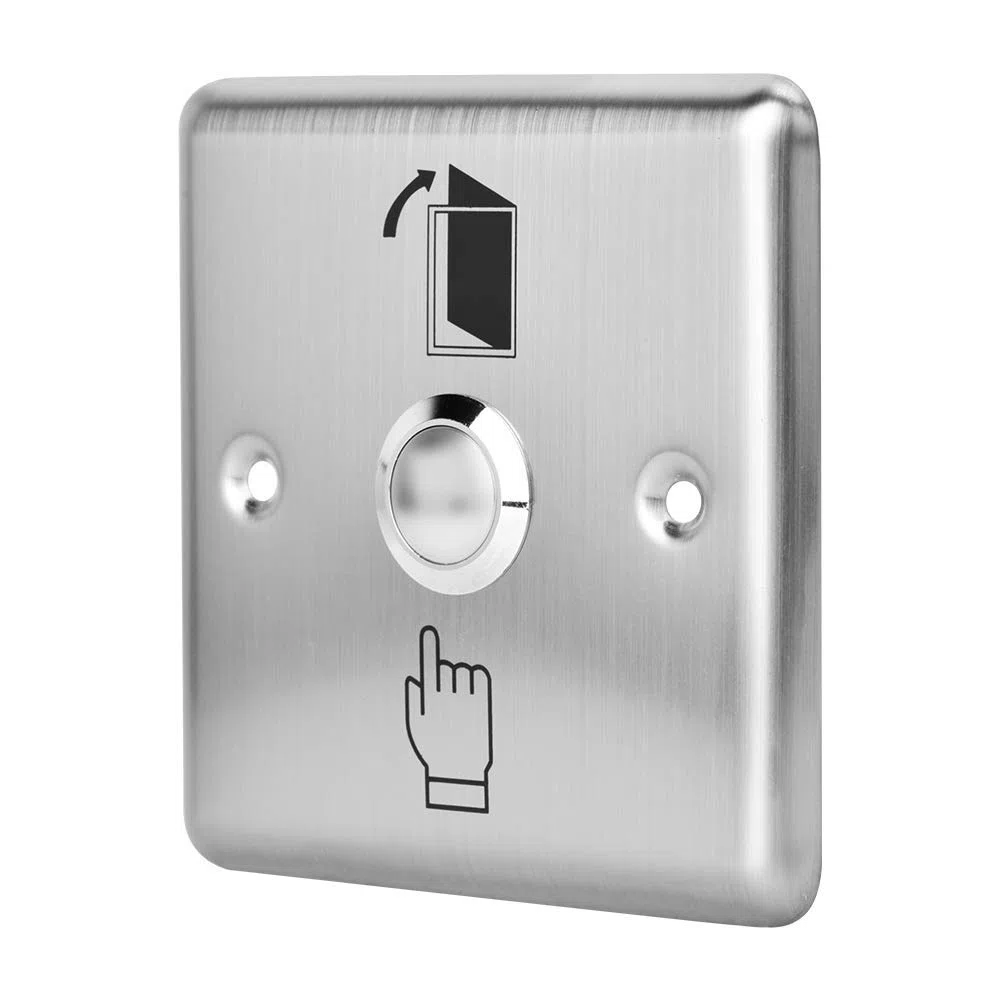 Botón de liberación de emergencia Botón de apertura de la puerta de acero inoxidable Interruptor de la puerta Acceso Acceso Botón de liberación para el bloqueo del control de acceso