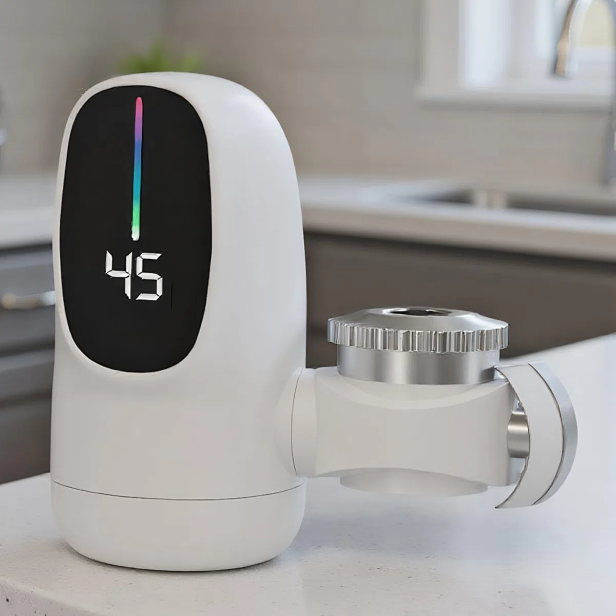 Grifo De Agua Caliente Instantánea Grifo Calentador De Agua Instantáneo Sin Tanque Grif-o Eléctrico Para Lavabo 3000W Calentador Instantáneo Sin Tanque Con Pantalla Digital Led Para Baño Cocina