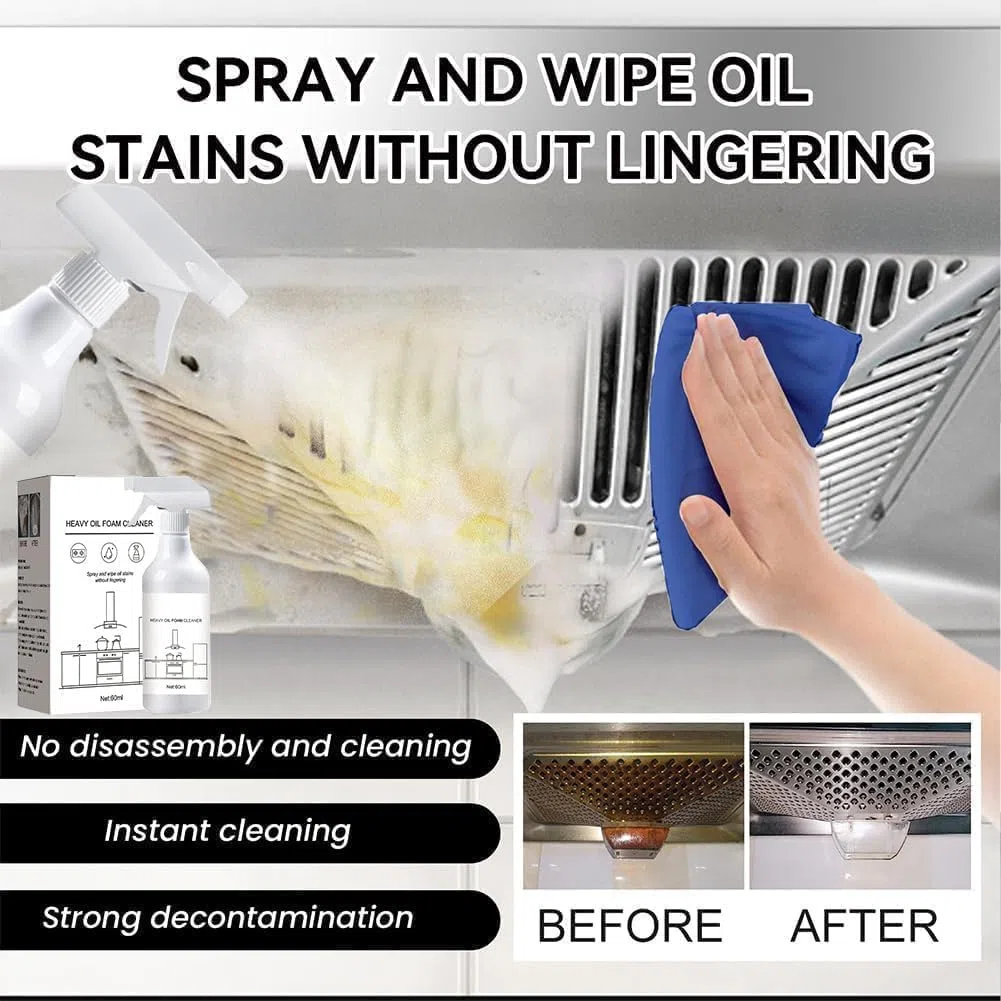 Splash - Spray de espuma, limpiador de horno en aerosol, limpiador de espuma de aceite pesado, limpiador de espuma en aerosol, penetra y limpia profundamente la grasa, desengrasante fuerte (2