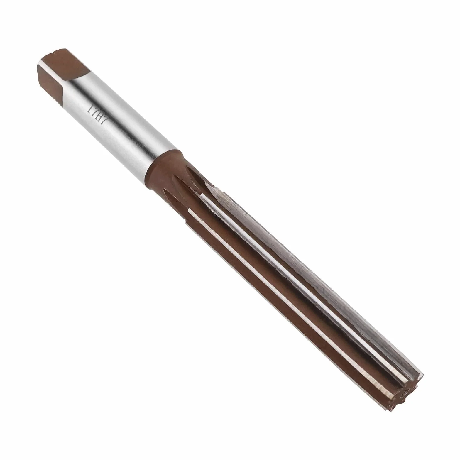 Fresa de ranuradora manual de 17 mm, fresadora para fresadora, router, fresadora de madera H7, escariador métrico, broca recta, ranuras rectas de acero aleado, herramienta de corte para metal y madera