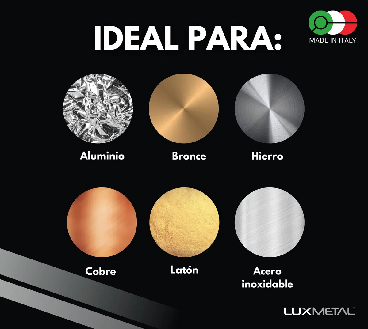 Lux Metal - Disco de pulido de dureza media 150 mm fieltro de lana discos de pulido espejo metales aluminio acero inoxidable rueda de pulido para taladro amoladora latón cobre hierro madera mármol oro