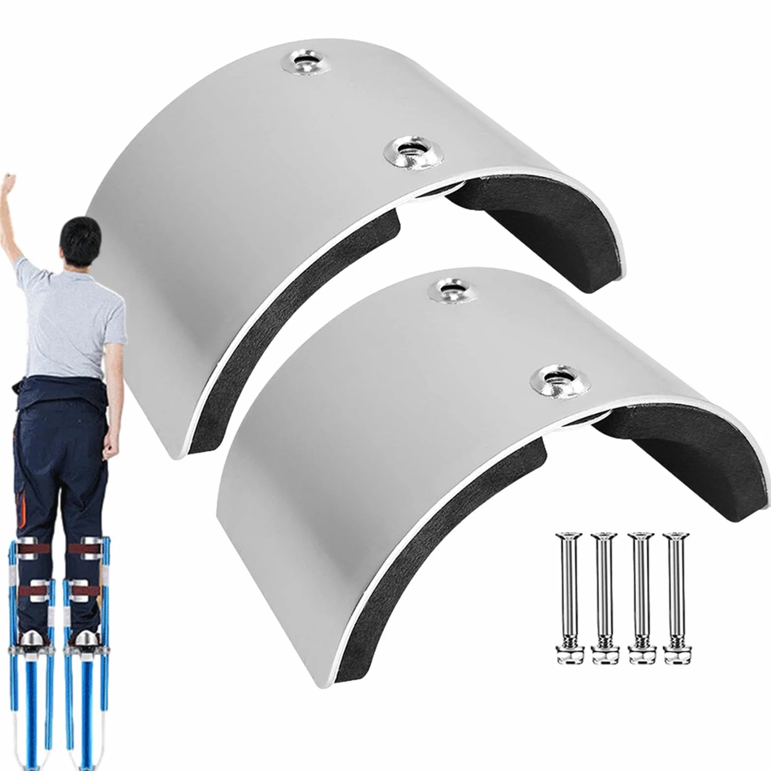 para zancos - Piezas de zancos de aleación de aluminio, para zancos de metal | Kit de zancos de aleación de aluminio, piezas de zancos de construcción, para zancos en