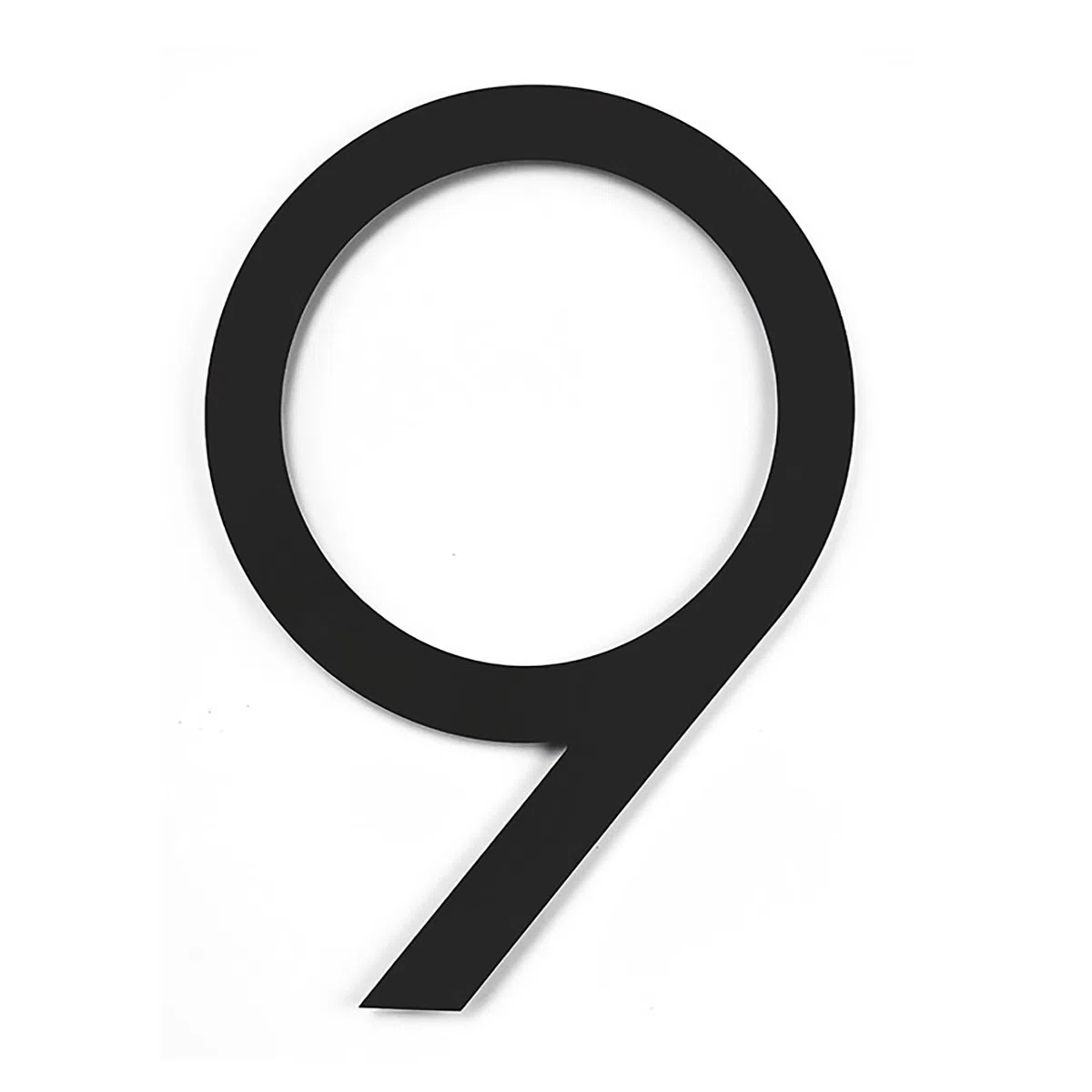 Números casa 12 pulgadas, número puerta acero inoxidable moderno, cartel dirección negro 30 cm con tornillos, para decoración apartamentos, paredes, calle, jardín, oficina, café, habitación(9)