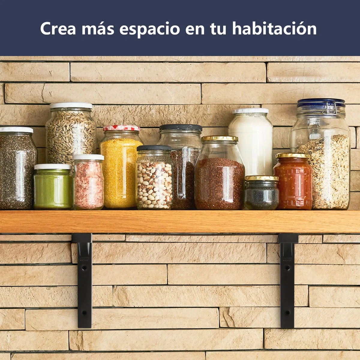 Terafeels 4 Piezas Soportes para Estantes Negros de Acero Inoxidable, Escuadras en L con Refuerzo Triangular, Diseño Hueco, Incluye Tornillos y Tacos, soporte baldas pared 30 cm
