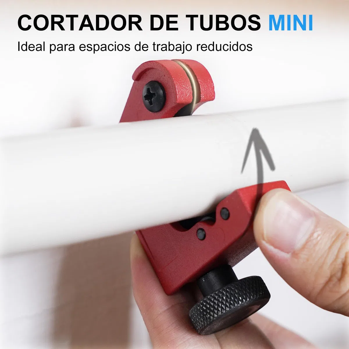 HYCHIKA Cortatubos 3-50 mm / 0.1-2" con Desbarbador: Cortatubos Cersátil para Todos los Metales Comunes, Como Cobre, Aluminio y Acero, Así Como para Tubos Compuestos
