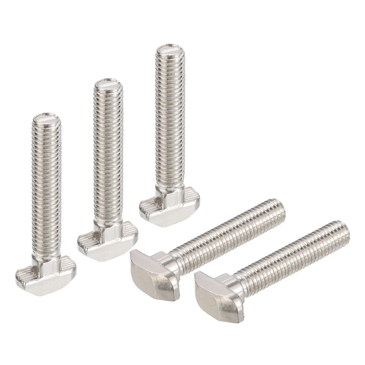 QUARKZMAN M8x45mm T Ranura Inserción Perno, 15 uds Martillo Cabeza T-Perno T Forma Perno Deslizante Tornillo para 40 Serie Aluminio Perfil