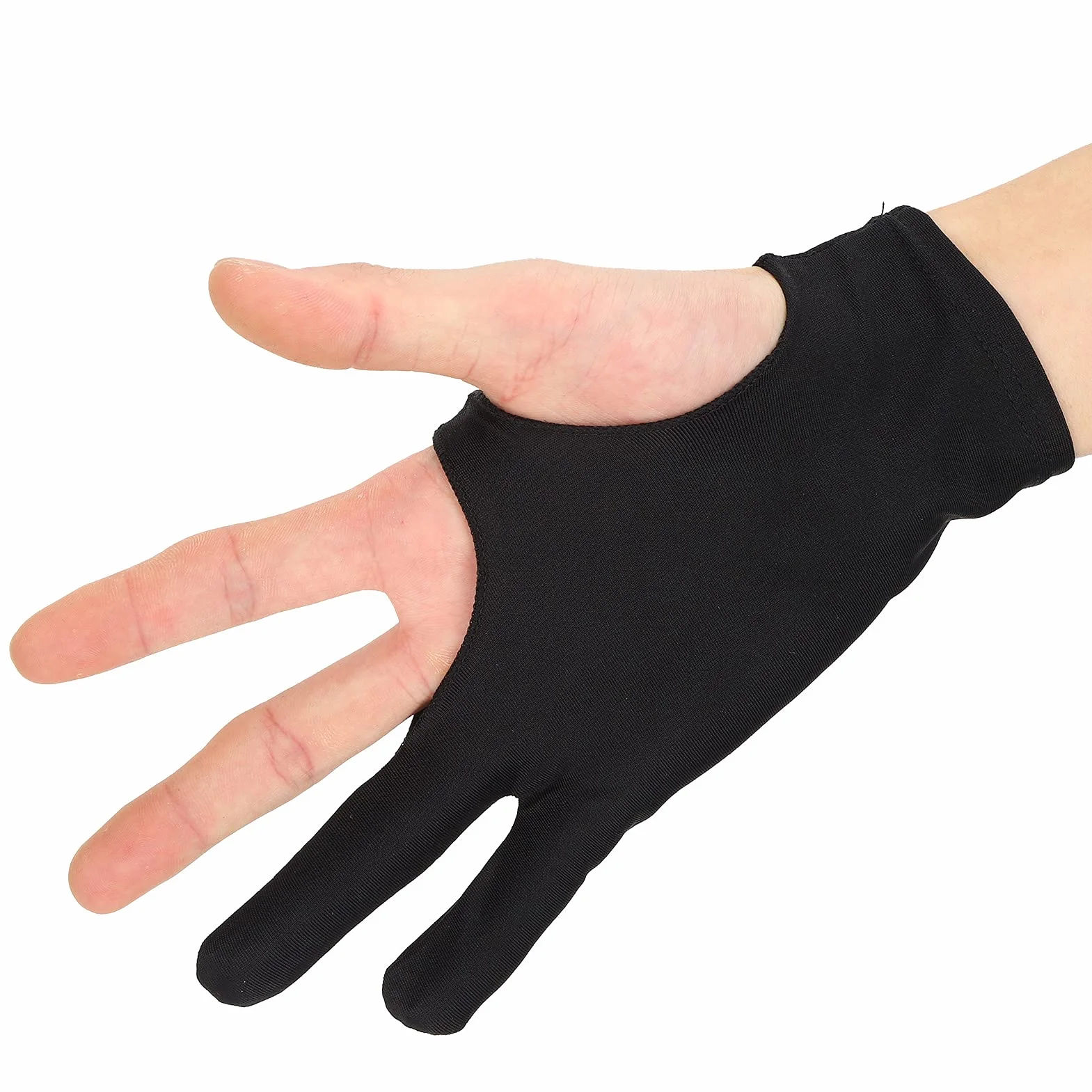 TOPINCN Guantes para Pintar con 2 Dedos, Guantes Resistentes a las Manchas, Tinta de Plantilla, Bocetos, Escritura, Pantalla Electrónica, Anti Mistouch, Suciedad, Sudor Sucio (M)