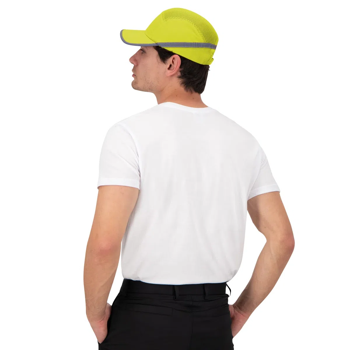 BWOLF TRIVOR Gorra Seguridad Trabajo Casco Obra Casco Seguridad con Carcasa ABS EN 812, Tira Reflectante