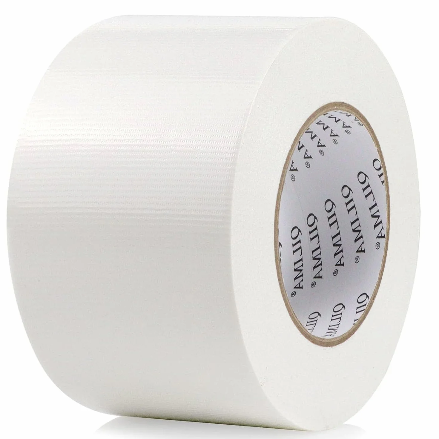 QILIMA blanca, 75mmx55m, una cinta reforzada duradera, cinta impermeable de tela para reparar, fijar, atar, reforzar o sellar.