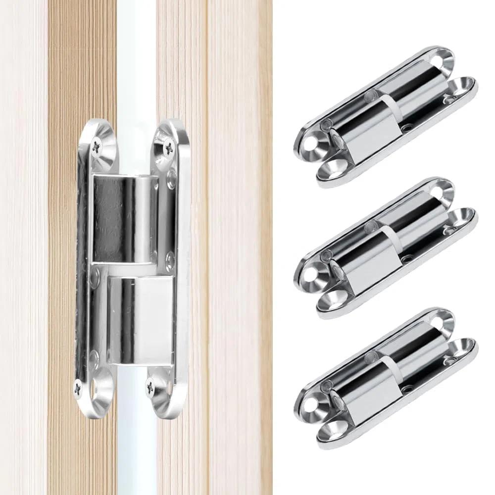 6 Piezas Bisagras Puertas Madera Interior Bisagras Desmontables Puertas Madera Renovación Bisagra de Puerta para Atornillar con 24 Tornillos para Puertas, Ventana, Armarios, Muebles 13 * 60mm