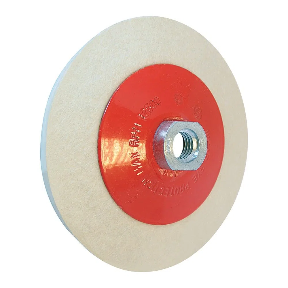 Silverline Tools 105864 - Rueda de fieltro biselada para pulido (115 mm)