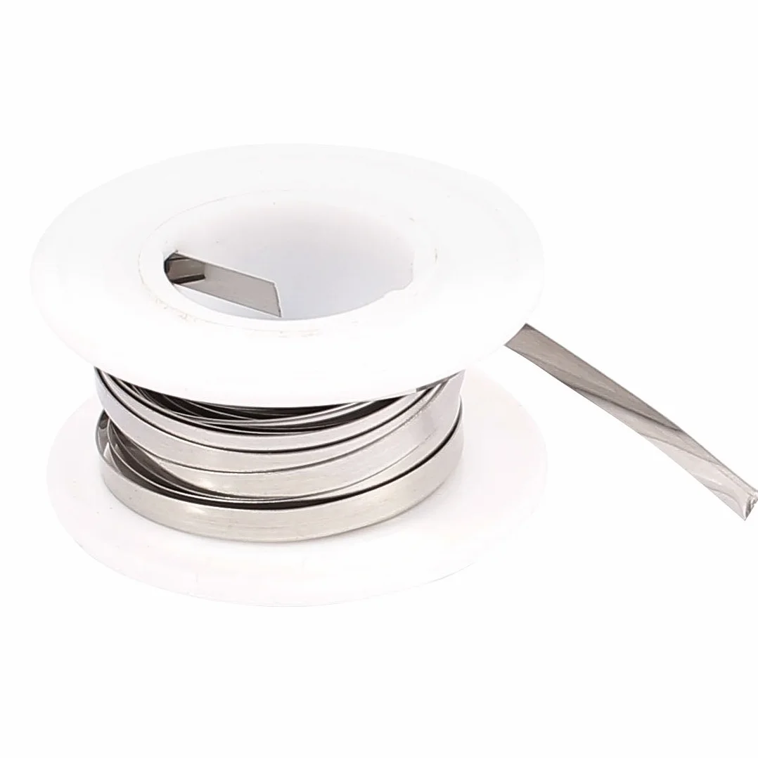 sourcing map 3metros 10Ft 0,2x3mm Cable calefactor plana nicromio para elementos de calefacción