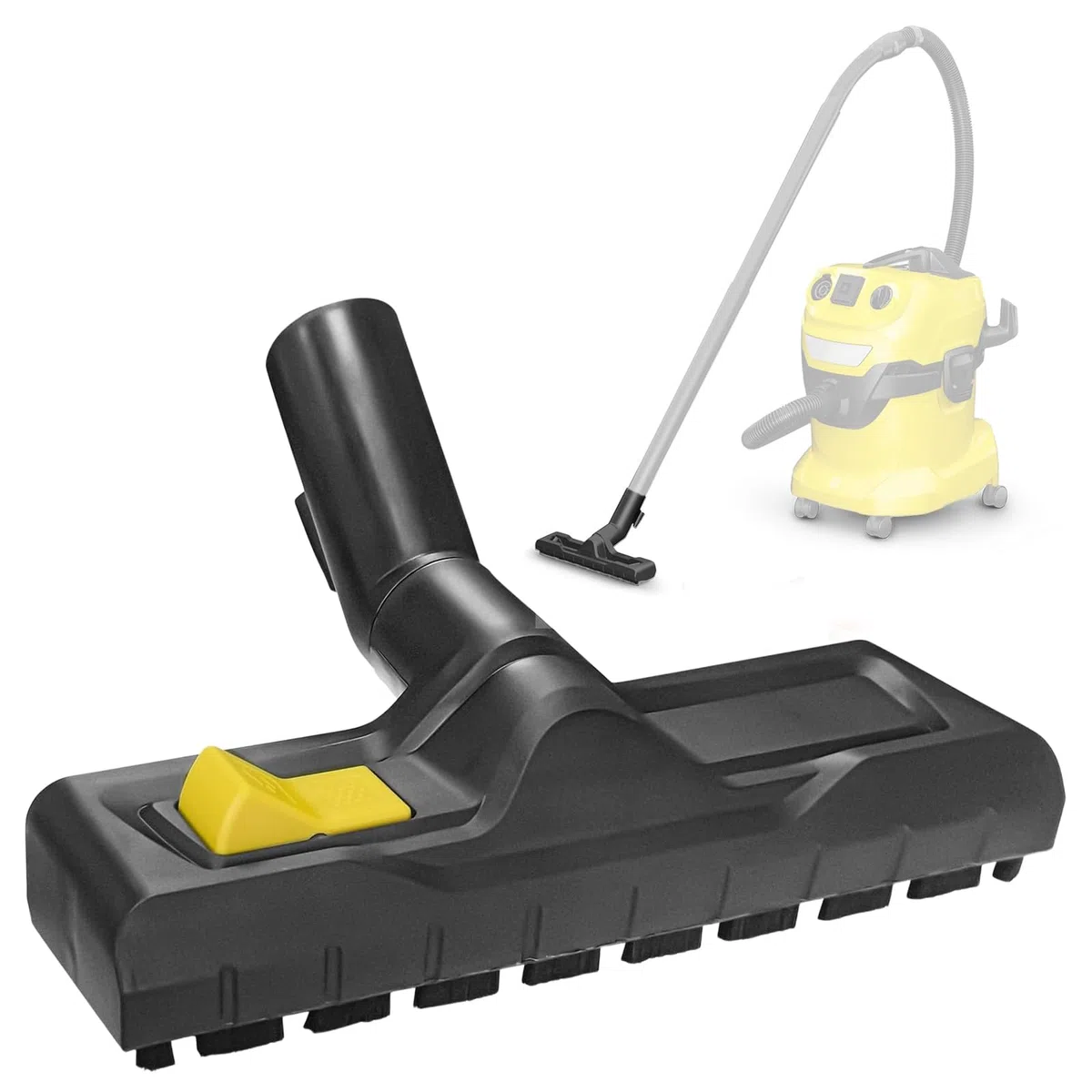 Boquilla de Suelo Para Kärcher WD2 WD3 WD4 WD5 WD6 de 35 mm, Cepillo Aspiradora,Boquilla Cepillo Suelos para Karcher en Seco y Húmedo Accesorio para aspiradora, Cepillo Universal para Suelo
