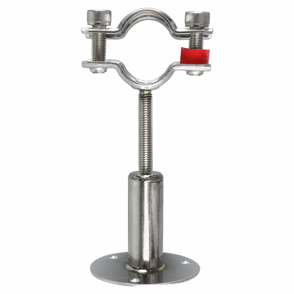 Soportes de Tubería de Montaje en pared de Acero Inoxidable, 2 Piezas de Abrazadera de Soporte de Tubería Ajustable Correas de Tubería con Tornillos para Tubo de Dia 19 mm(1/2 pulgada)