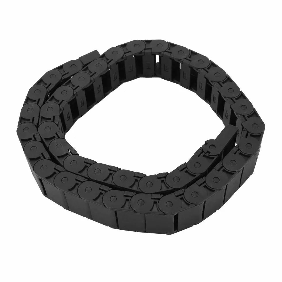 Akozon Cadena de arrastre 1 metro 15 mm x 30 mm Cadena de arrastre de cable de nylon Prevenir el enredo Accesorio de máquina de grabado