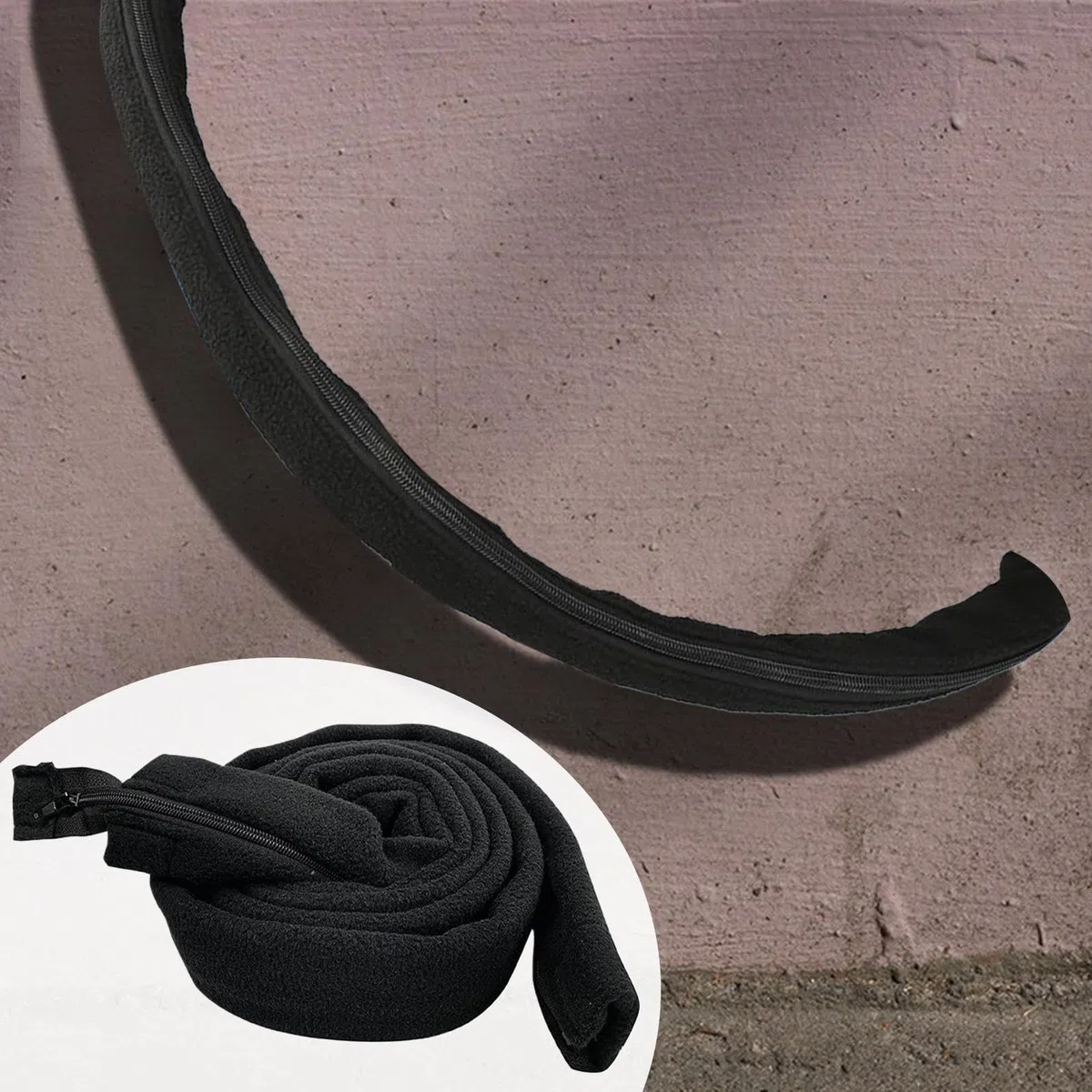 Funda de tubo respirador | Funda de tubo respirador fácil de instalar y limpiar, envoltura aislada con calefacción con cremallera de longitud completa para reducir el ruido, evitar lluvias, a prueba