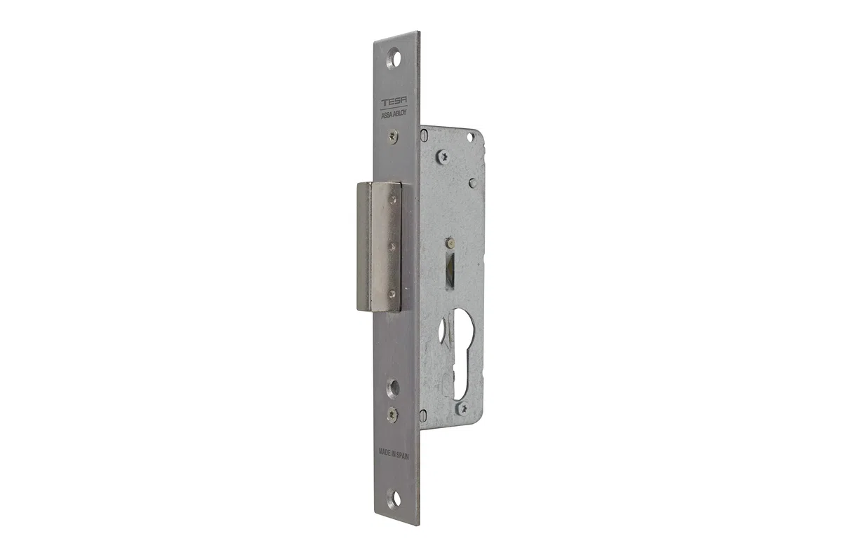 TESA 421125AI Cerradura Monopunto De Palanca Deslizante Para Perfiles Metálicos Inoxidable Entrada 25 mm 2211