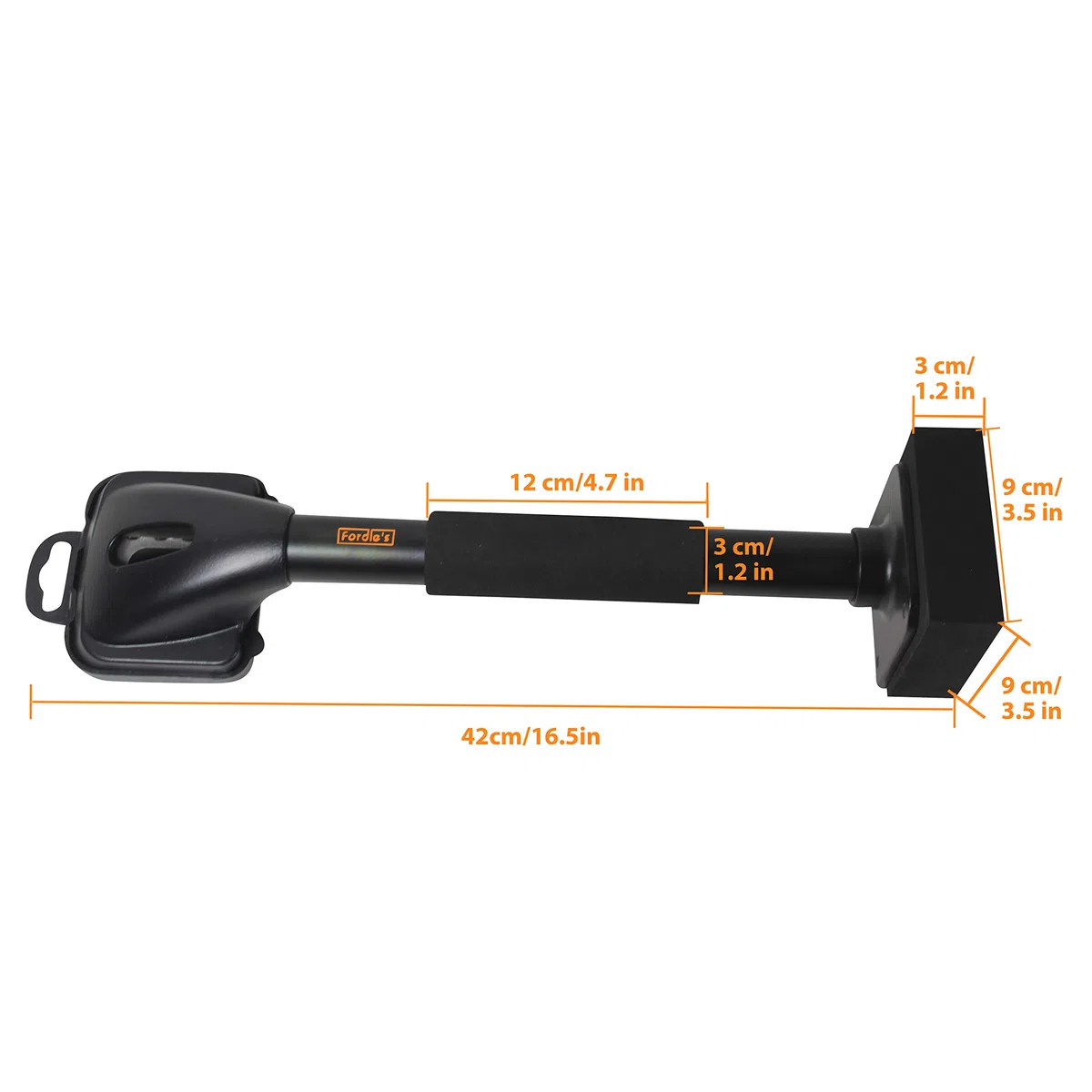 Fordle’s Knee Kicker Carpet Stretcher - Herramienta de Colocación de Alfombras - Trabajo Pesado - Almohadilla y Mango de Espuma Suave - Viene con Almohadillas para las Rodillas