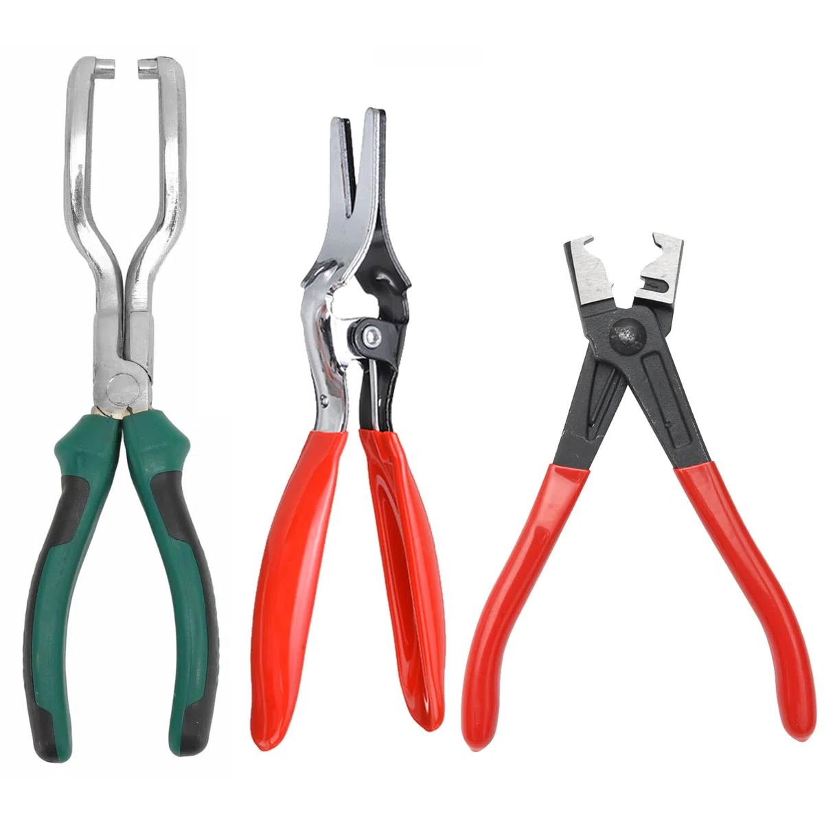 Hose Clamp Pliers, Abrazadera de abrazadera de sujeción, abrazadera de manguera de combustible, abrazadera para manguera de suministro de combustible, abrazadera de extracción de tuberías, 3 paquetes