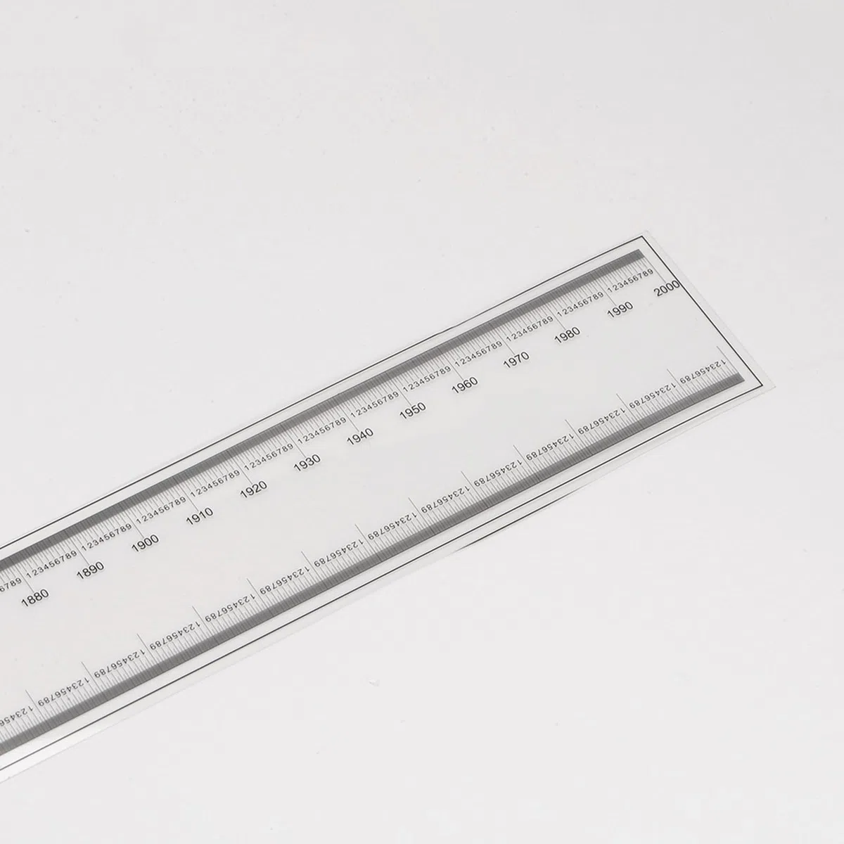 sourcing map Película Flexible Regla 200cm 0,1mm Escala con R Ángulo y Ancho Líneas PET Plástico Plegable Recta Regla Calibración Suave Regla Medición Herramienta para Fábrica, Transparente