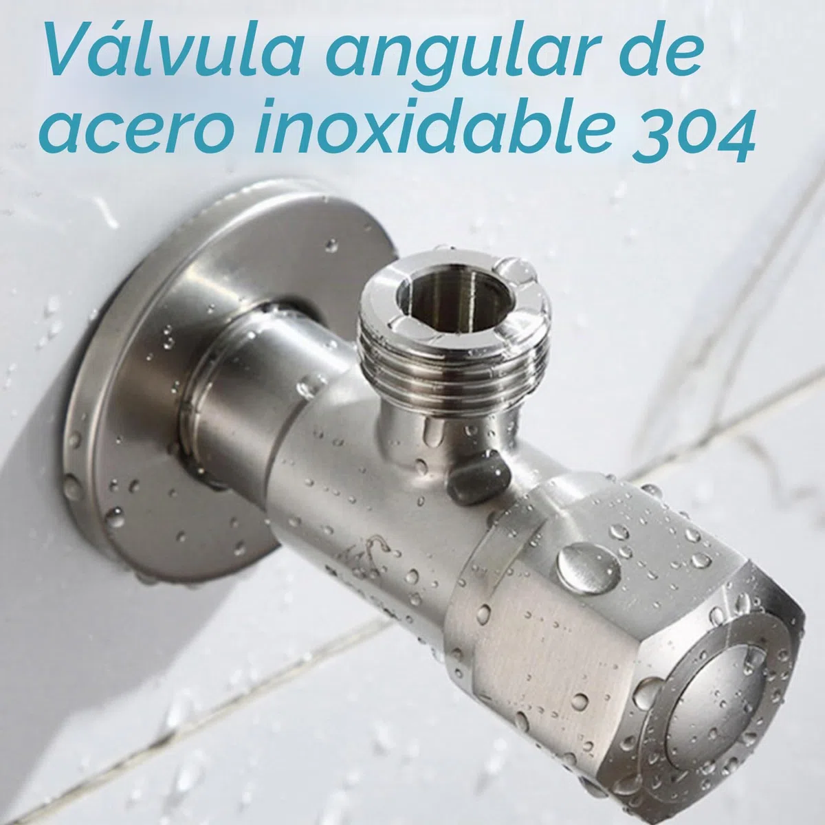 2 Piezas Llave de Paso Agua de 1/2 Pulgadas, 304 Inoxidable Llaves de Paso de Agua Baño (1/2-Entrada 3/8-Salida) Válvula para Baño, Inodoro, Lavabo