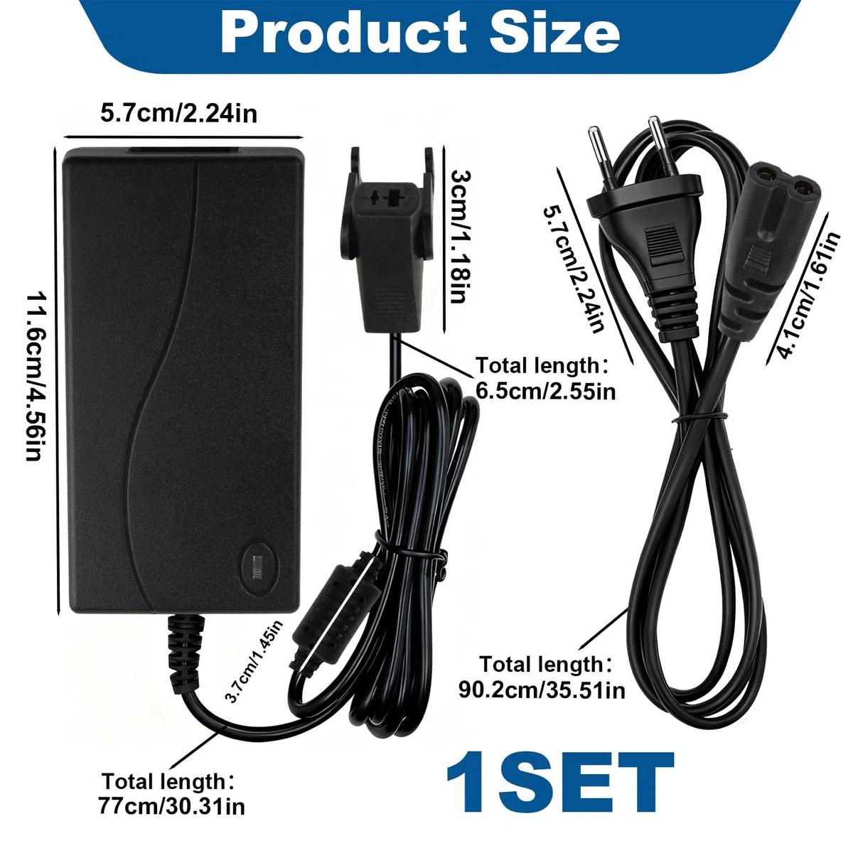 Transformador 29V 2A para Silla Elevadora Transformador Sillon Reclinable Eléctrico Compatible con ZBHWX-A290020-A Fuente de Alimentación AC/DC con Cable 90cm para Limusinas Okin con Cordón Anillo