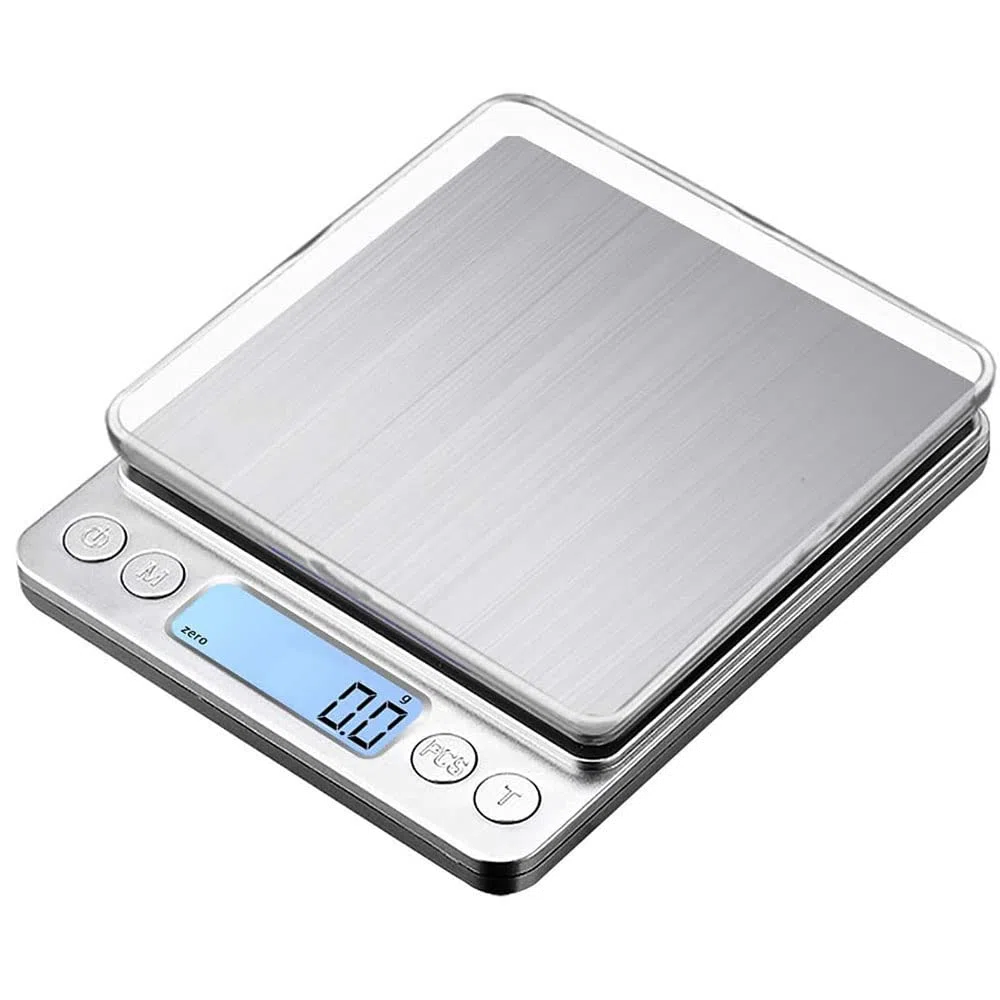 Balanza digital, Balanza de precisión / Balanza de letras / Balanza / Balanza de oro / Balanza de bolsillo, Muy cerca, Despertador profesional fácil, Balanza de bolsillo, 1000 g / 0.1 g