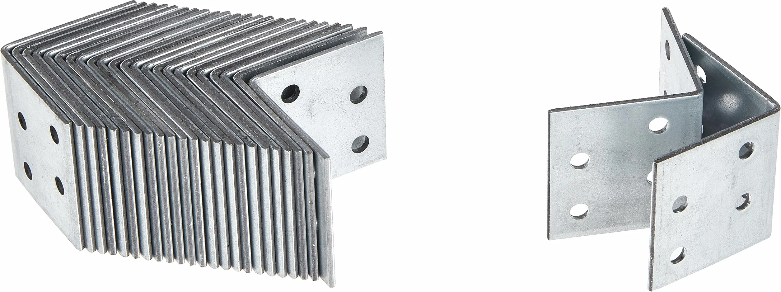 Alberts 330194 Escuadra de ensamblaje, Galvanizado Sendzimir, 40 x 40 x 40 mm, Juego de 25