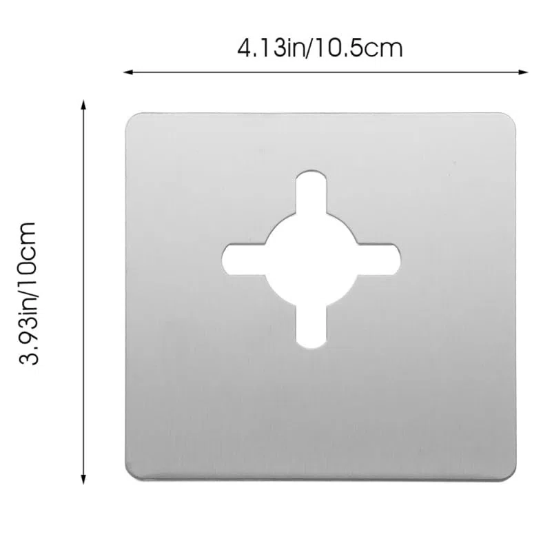 Placas De Refuerzo De Puerta De Acero Inoxidable 4piezas Kit De Reparación De Cerradura Cubiertas De Cerrojo Compatible Manijas Estándar Adecuado Para Hogares y Oficinas