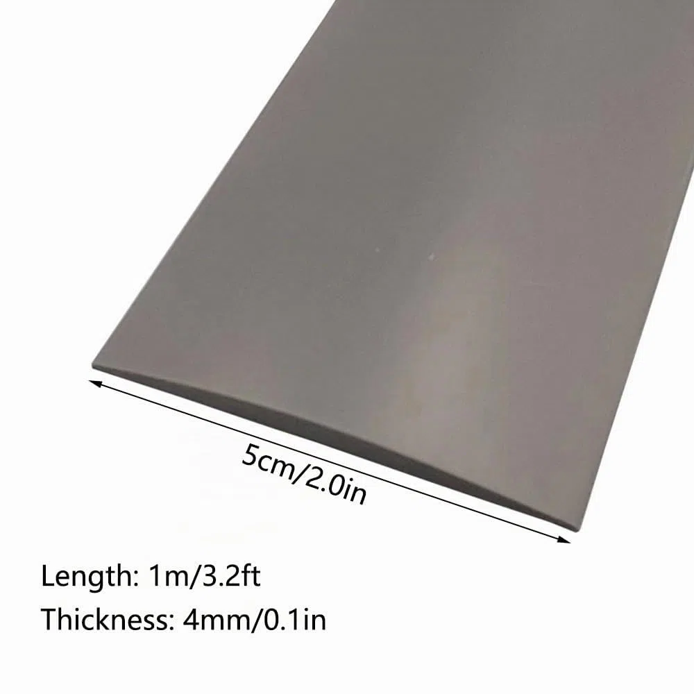 Roble amarillo, cinta autoadhesiva de PVC para bordes de puertas de madera, tira de transición flexible para suelos laminados, cubierta de juntas para puertas y suelos de vinilo