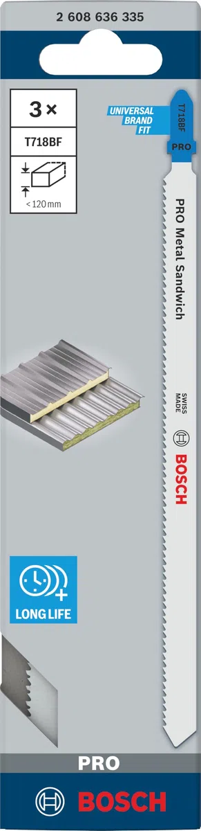 Bosch Hojas de sierra de calar, Gris, 120 mm