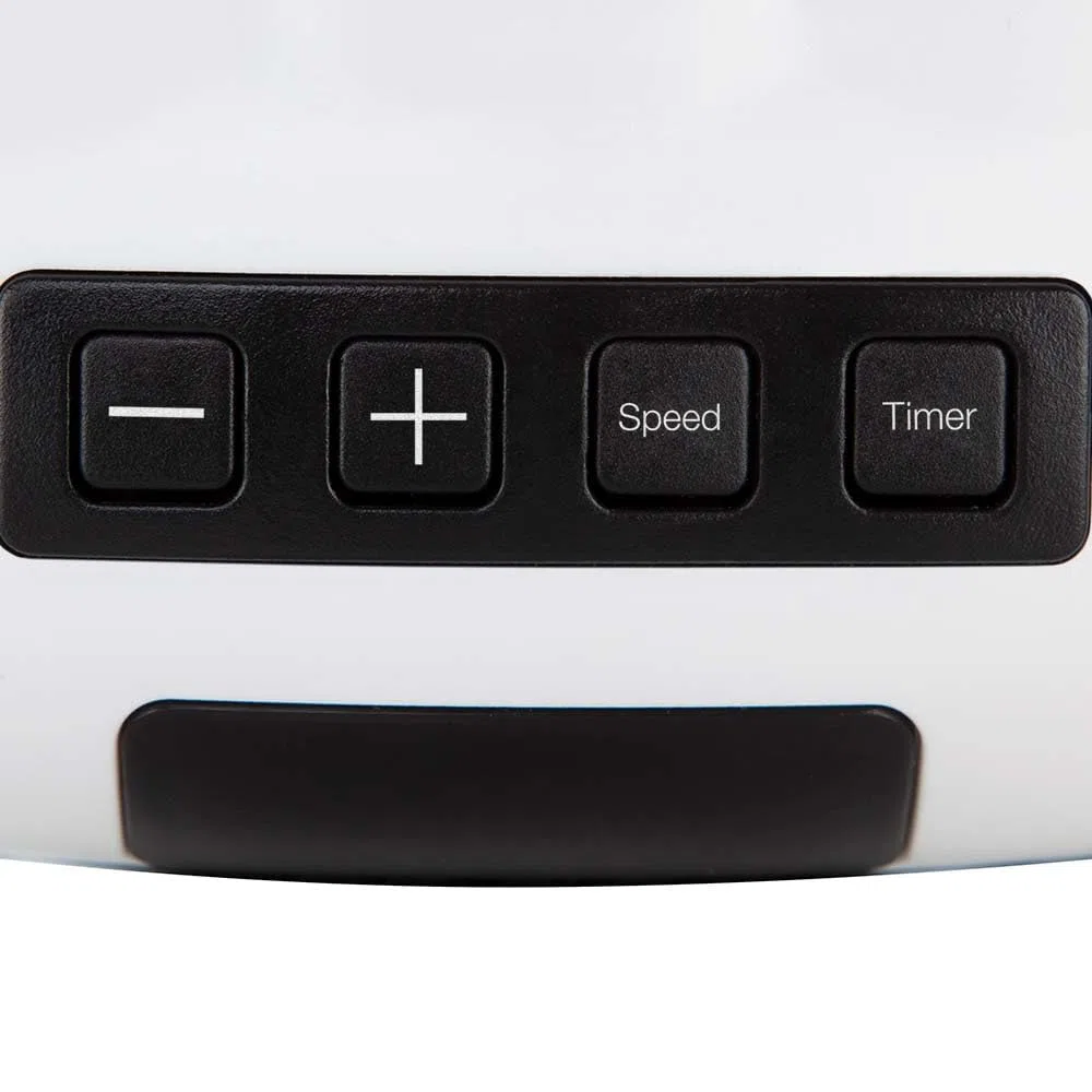 Orbegozo CR 4000 – Mini calefactor cerámico de enchufe, 2 velocidades, temporizador, display LED, termostato ajustable, sin cables, 600 W