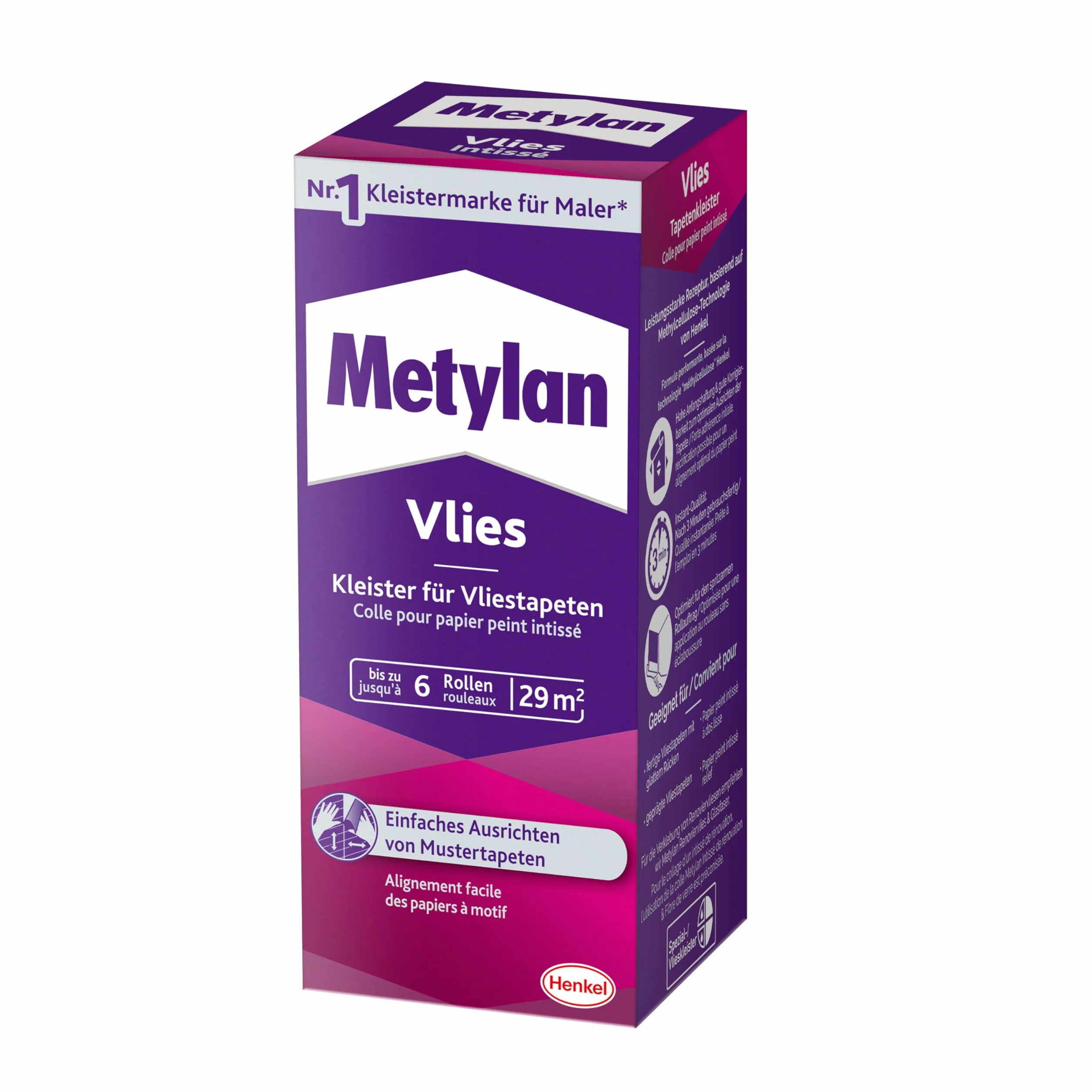 Metylan MPV20 - Cola de vellón para papel pintado (180 g)