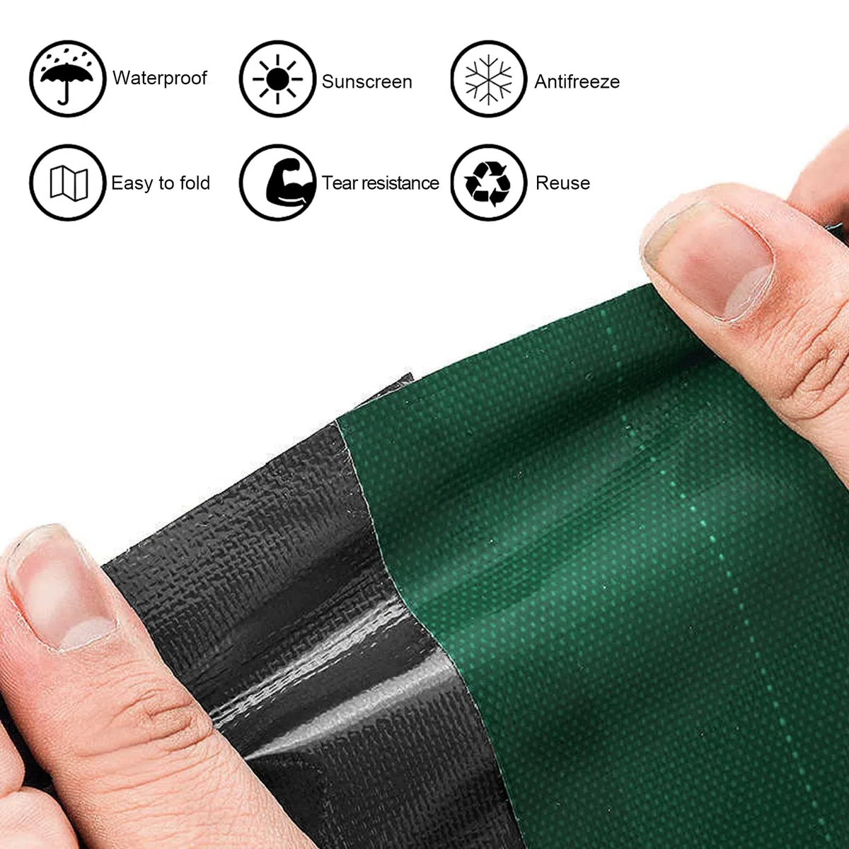 Cinta adhesiva de reparación impermeable, 8 cm x 5 m, autoadhesiva, reparación para camiones, sombrilla, tienda (negro)